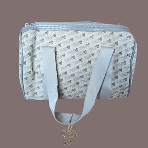 TNA Grey Monogram mini Tote Duffel Bag